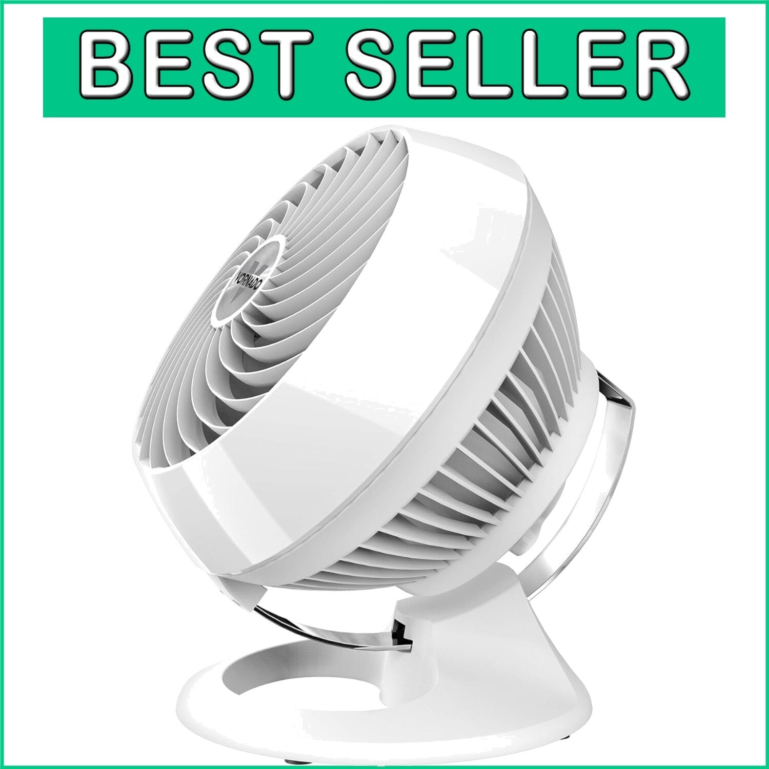 Premium White Air Circulator with Tilt Function – Ideal for Bedrooms & Offices