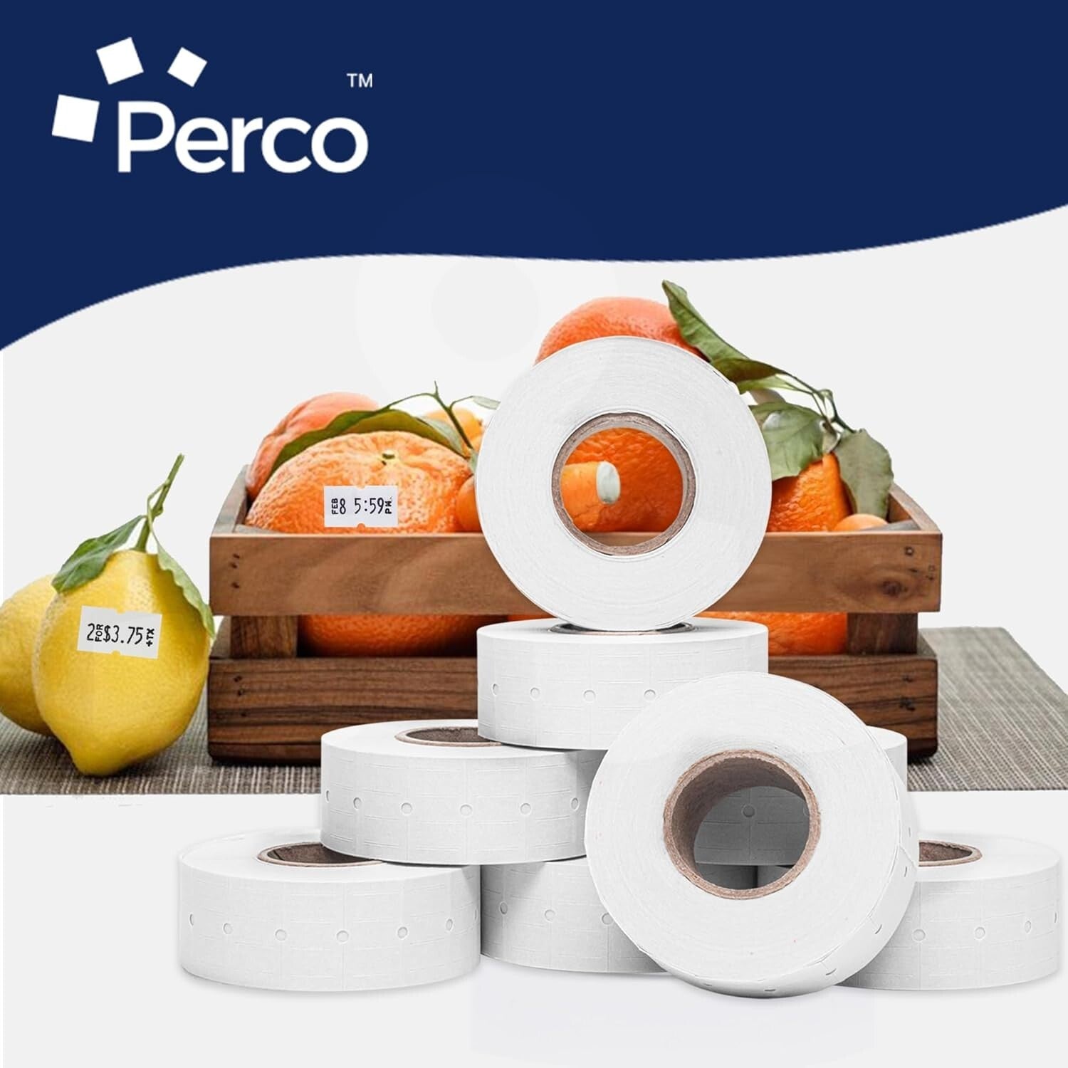 Versatile White 1 Line Pricing Labels – 32 Rolls, Perfect for Retail Needs