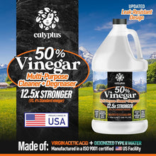 Load image into Gallery viewer, 50% Pure Concentrated Vinegar - 12.5X Power Home &amp; Outdoor Cleaning Solution