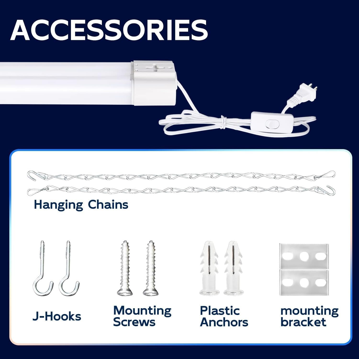 Energy Efficient 4FT Linkable LED Lights - 42W, ETL Certified Utility Solution