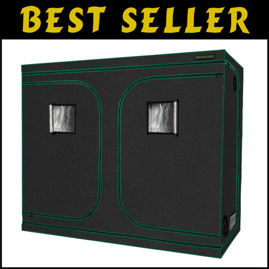 High Reflective 600D Mylar 4x8 Grow Tent with Floor Tray & Easy Access Window