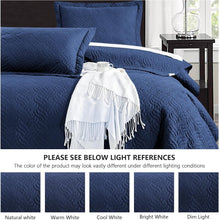Load image into Gallery viewer, 3-Piece King Size Wave Pattern Quilt Set - Soft &amp; Durable Bedspread for Families
