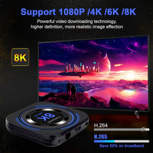 Load image into Gallery viewer, Powerful Android 12.0 TV Box with 8K Resolution, 4GB RAM, and Expandable Memory