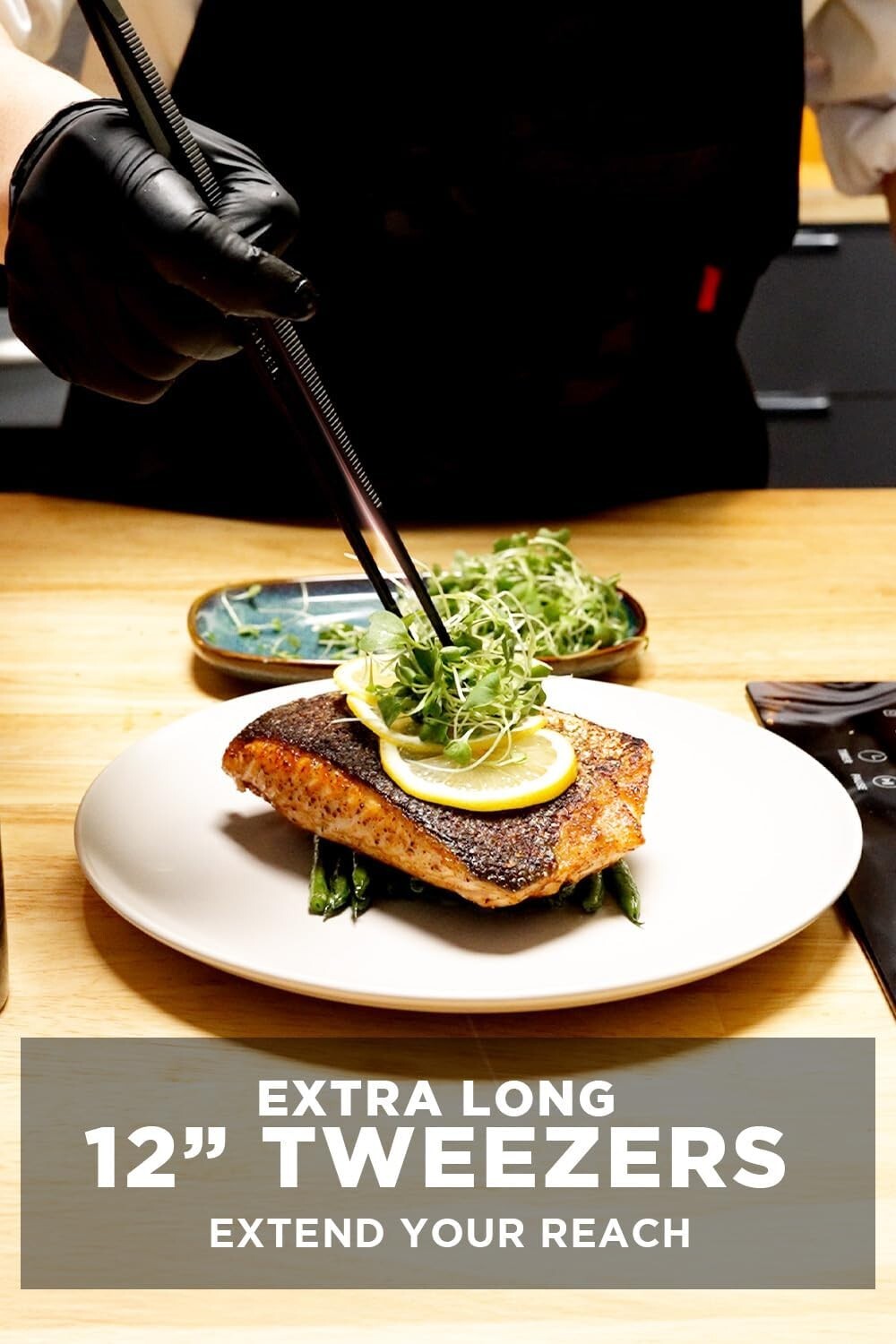 12'' Stainless Steel Tongs with Micro-Teeth Grip for Precision Cooking