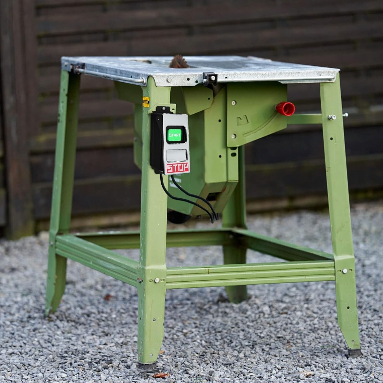 Emergency Shutoff Router Table Switch - 15A Heavy-Duty with Long Cords & Paddle