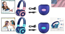 Load image into Gallery viewer, Stylish Over-Ear Kids Headphones with Volume Safety Limit &amp; Hard Carrying Case