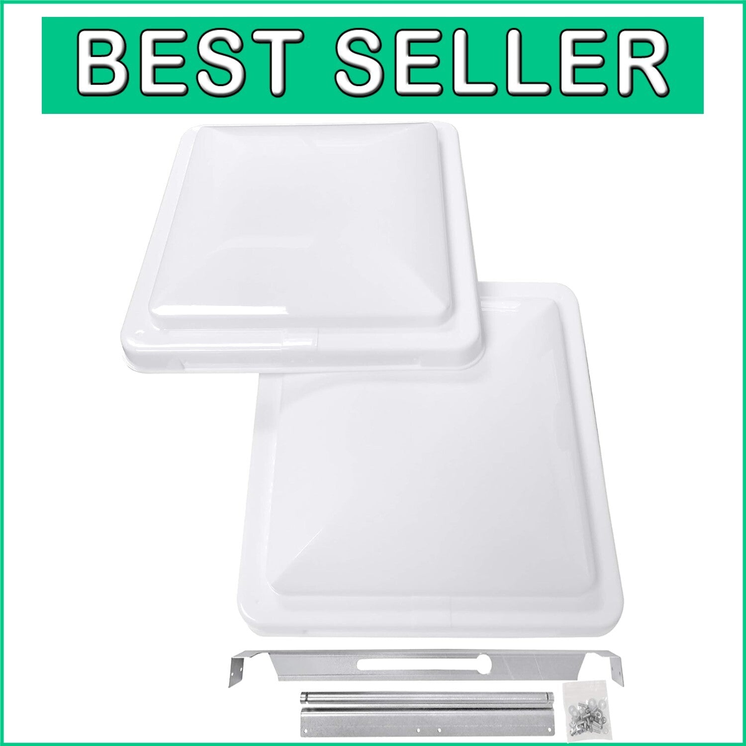 Durable Plastic RV Roof Vent Covers - Universal 14 Inch Replacement for Trailers