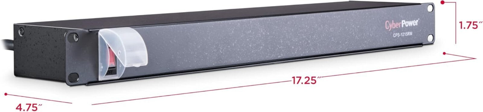 Versatile 1U Rackmount Power Distribution Unit - 10 Outlets, 15A, 15ft Cord