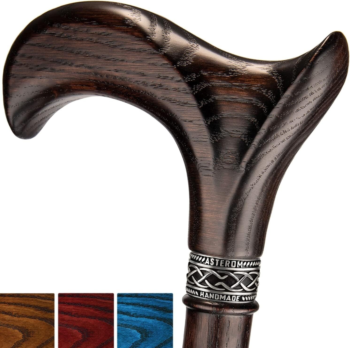 Lightweight 37'' Handmade Cane with Ergonomic Derby Handle - Ideal Gift Option