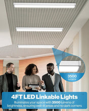 Load image into Gallery viewer, Sunco 6 Pack LED Garage Ceiling Lights - Linkable &amp; Bright 3500 Lumen Fixtures