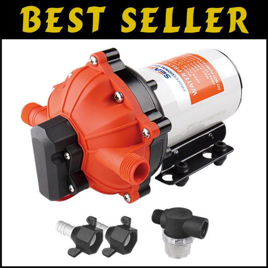 Powerful 55-Series Self-Priming Diaphragm Pump - Quiet 5.5 GPM Water Solution