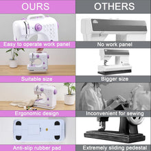 Load image into Gallery viewer, Beginner-Friendly Mini Sewing Machine with Foot Pedal &amp; Stylish Design for Kids