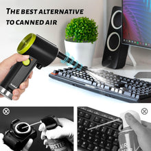 Load image into Gallery viewer, Compact Cordless Air Duster with Nozzles - Efficient Cleaning for Home &amp; Office