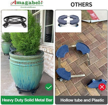 Load image into Gallery viewer, 16" Heavy Duty Metal Plant Caddy with Wheels for Indoor &amp; Outdoor Use