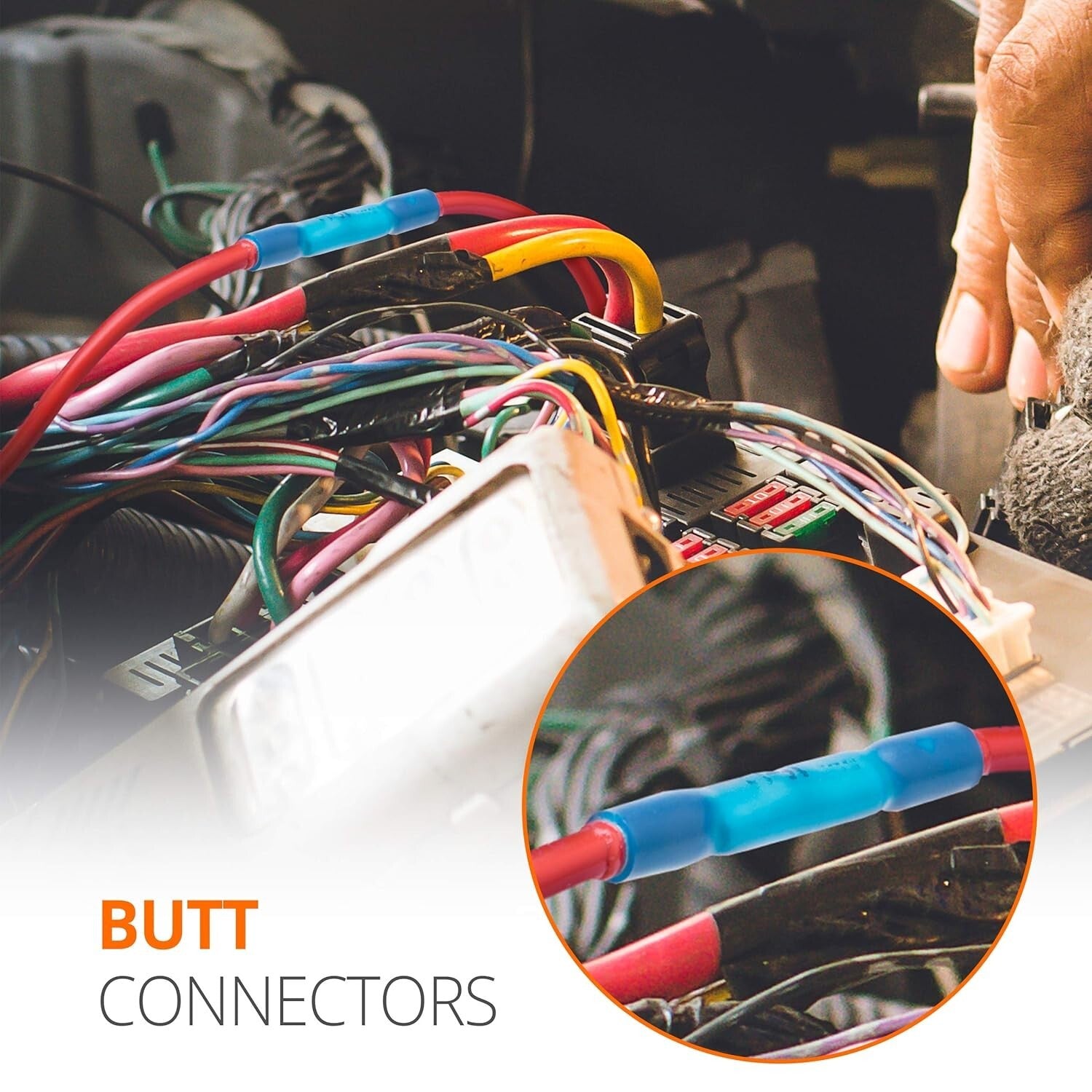 180 PCS Assorted Heat Shrink Wire Splice Connectors - Marine and Automotive Use