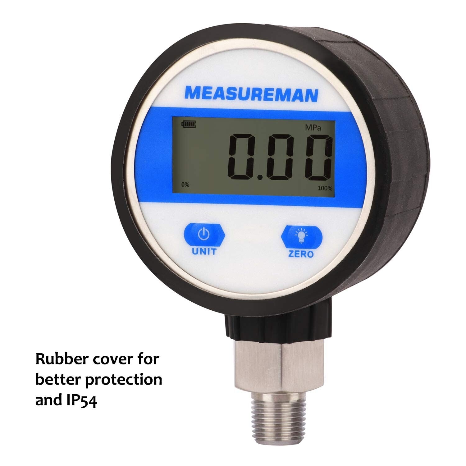 Compact 2-1/2" Stainless Steel Gauge for Accurate -15psi Vacuum Measurement
