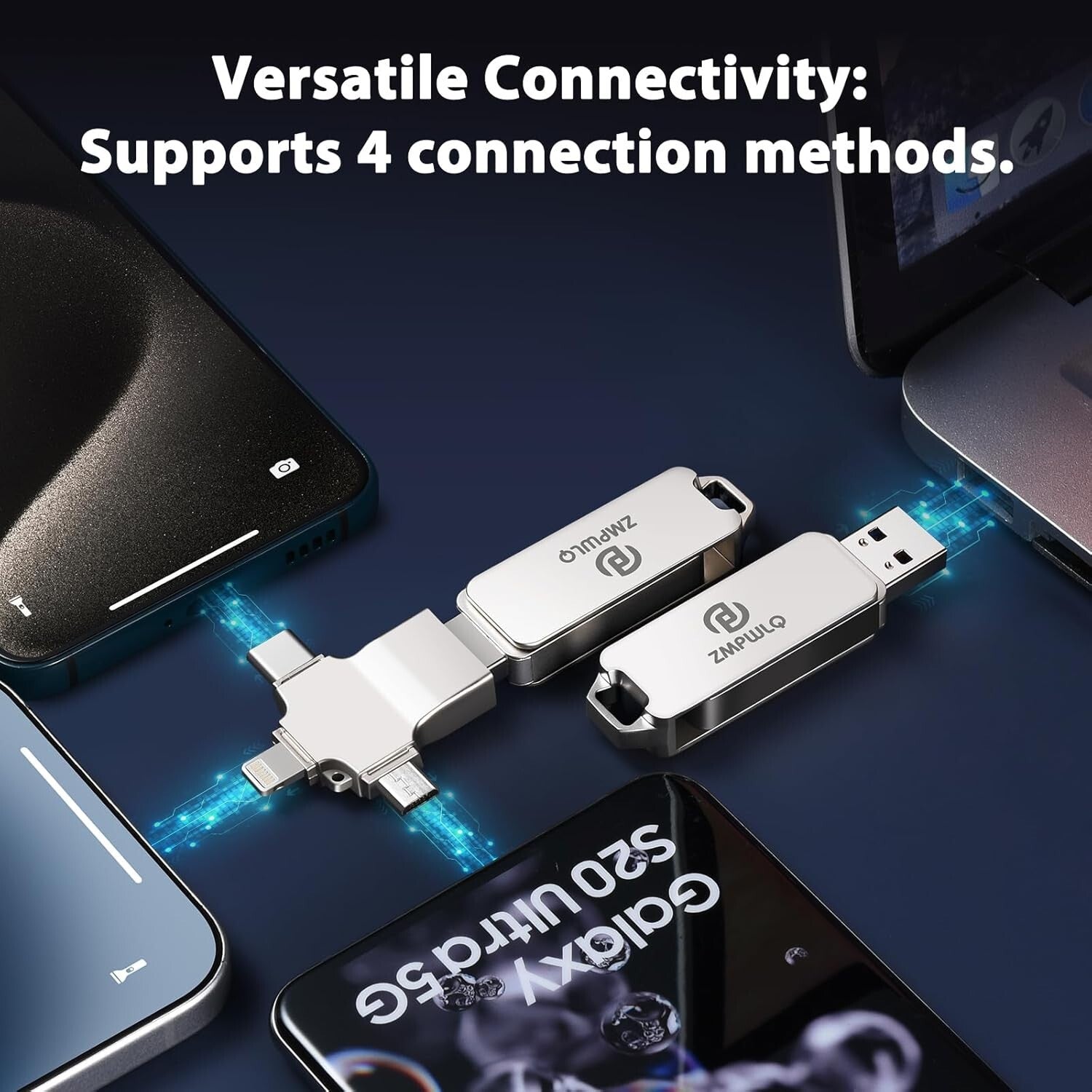 Fast 128GB USB Flash Drive with Dust Proof Design - Perfect for All Devices