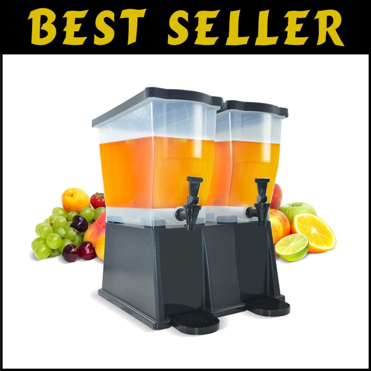 Commercial Juice Dispenser with 6 Gallon Capacity - Ideal for Buffets & Events