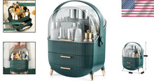 Load image into Gallery viewer, Stylish Oval Makeup Organizer with Non-Slip Feet - Ideal for Bathroom Counters