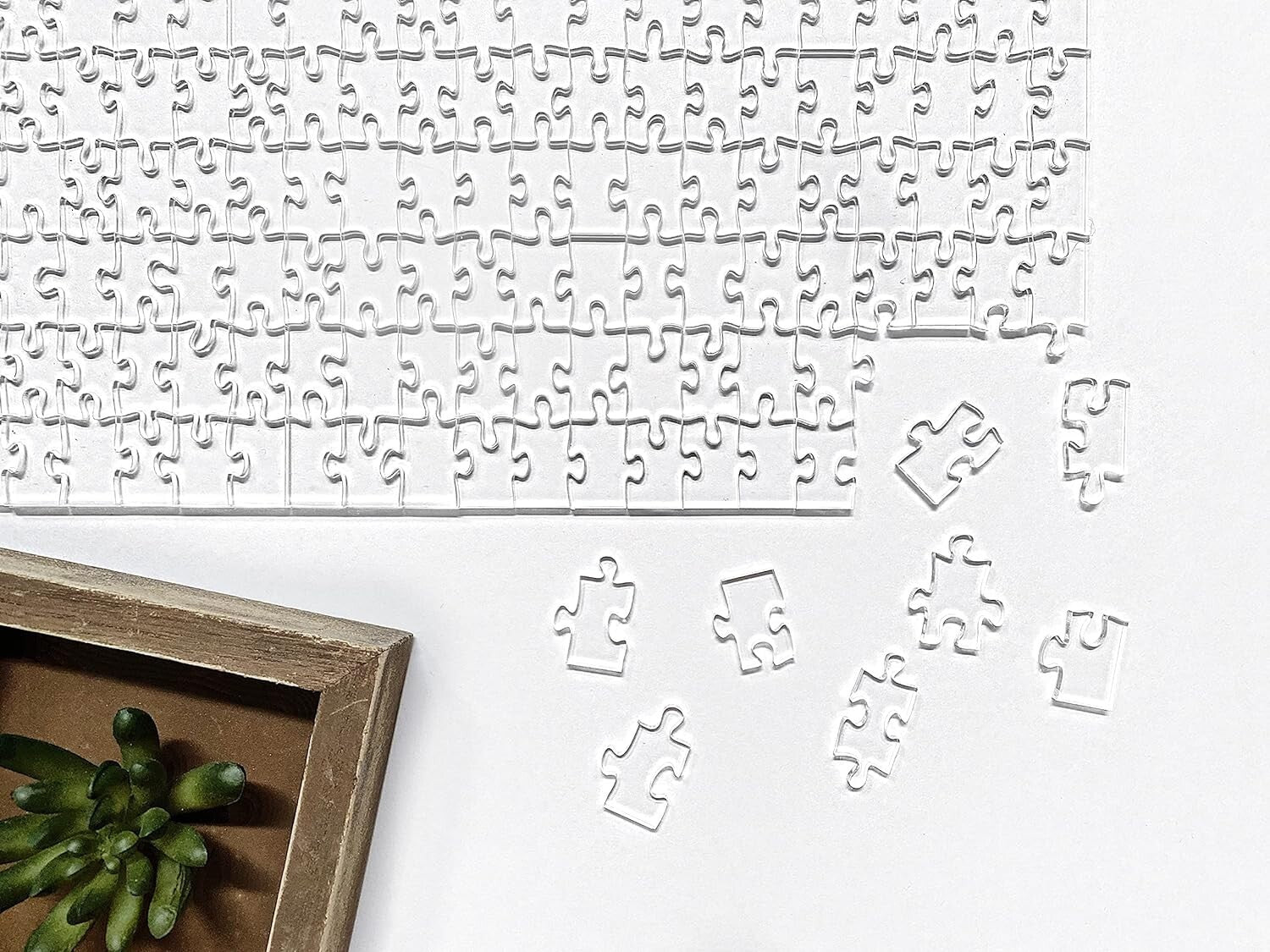 Clearly Impossible 500 Piece Acrylic Jigsaw Puzzle for Adults - Modern Challenge