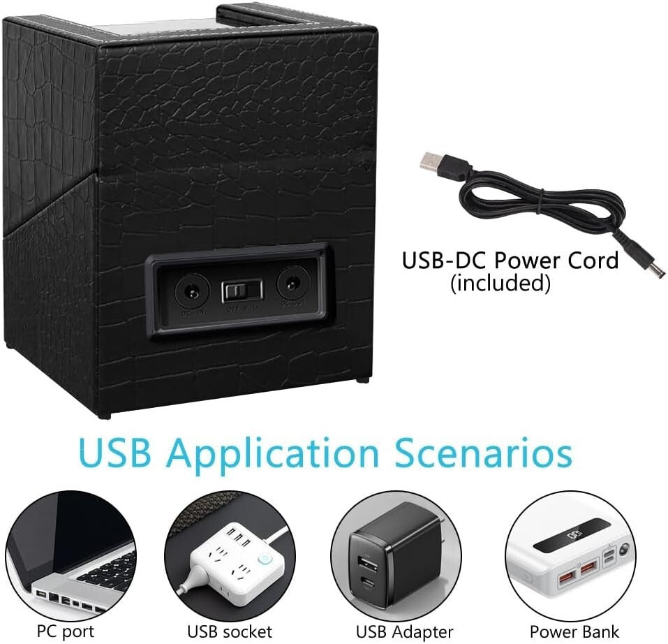 Dual Mode Automatic Watch Winder for Men's & Women’s Watches - Elegant Design