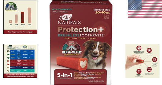 Natural Breath Freshening Dog Chews - Prevent Plaque for Medium Breeds, 54oz