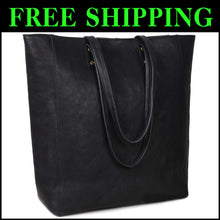 Load image into Gallery viewer, Genuine Vintage Leather Tote - 14.5" Stylish Bag for Women | Ava Collection
