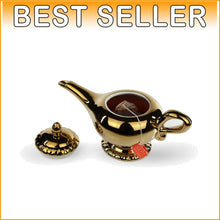 Load image into Gallery viewer, Magical 32 Oz. Genie Lamp Teapot - Disney Golden Ceramic Serving Kettle