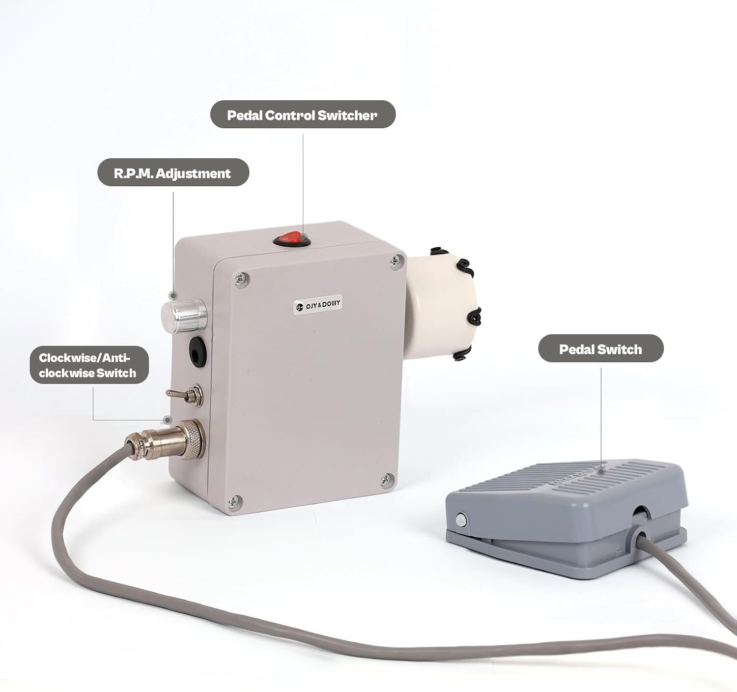 Comprehensive Fishing Rod Repair Kit with Pedal for Effortless Epoxy Drying