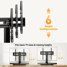 Load image into Gallery viewer, Universal Swivel TV Stand for 32''-65'' TVs - Height Adjustable with Glass Base