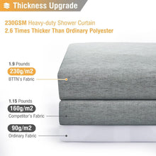 Load image into Gallery viewer, Modern 108x72 Inch Linen Textured Shower Curtain - Waterproof &amp; Machine Wash