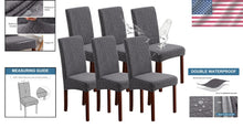 Load image into Gallery viewer, Fashionable Dining Chair Protectors - Waterproof and Washable, Argyle-Dark Gray