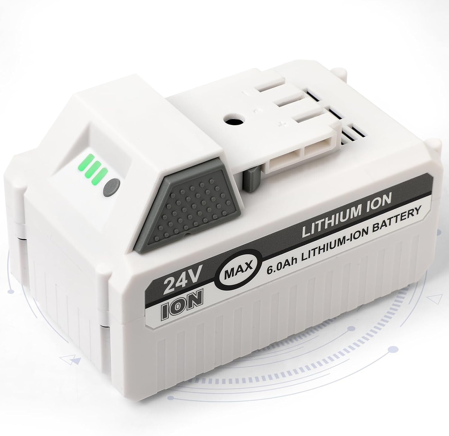 High-Performance 24V 6Ah Battery with LED Display for Snow Joe & VOLTASK Tools