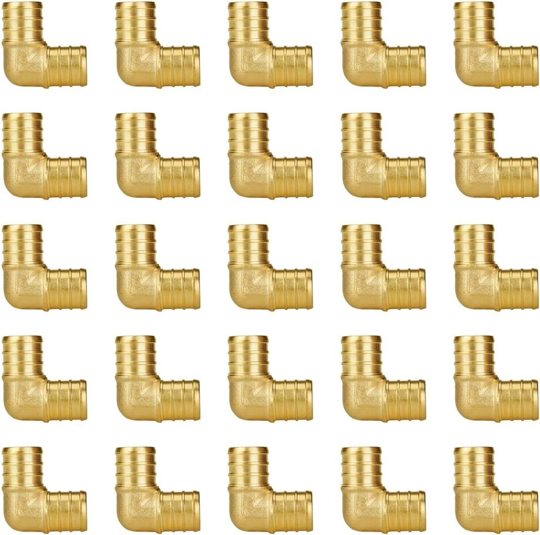 Versatile 3/4" Lead-Free PEX 90° Elbow Fittings - 25-Pack for Safe Installations