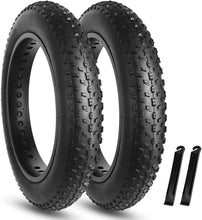 Load image into Gallery viewer, All-Terrain 20x4.0 Inch Fat Bike Tire Set with Exceptional Grip and Traction