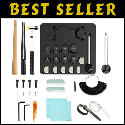 Durable Solid Steel Ring Bending Set with Nylon and Iron Dies for Custom Crafts