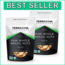 Load image into Gallery viewer, Organic Raw Brazil Nuts 2 Lbs - Unsalted, Rich in Selenium, Vegan &amp; Gluten-Free