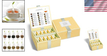 Load image into Gallery viewer, Luxurious Pyramid Infuser Tea Chest - 40 Count Organic Blends for Tea Lovers