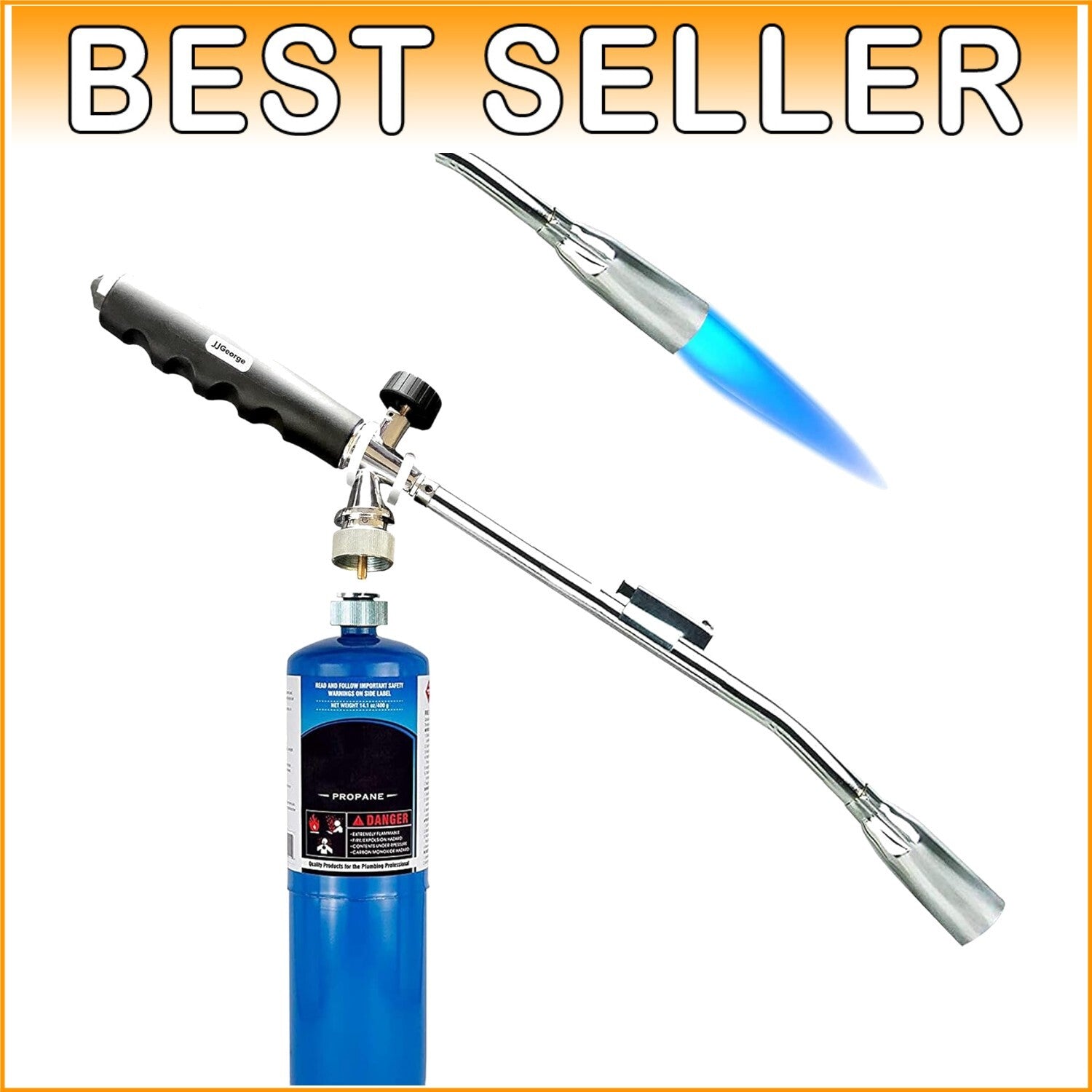 Durable Alloy Steel Grill Torch - Portable Charcoal Lighter for Outdoor Use