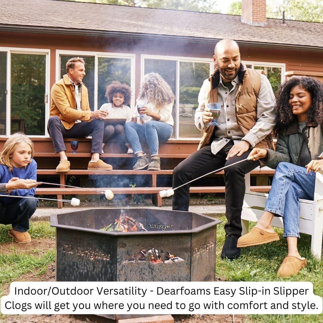 Women's Greta Genuine Shearling Clogs - Ultimate Comfort for Indoor/Outdoor Use