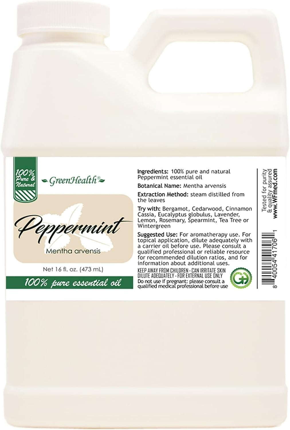 100% Pure Japanese Peppermint Essential Oil - Therapeutic Grade - 32 fl oz Total