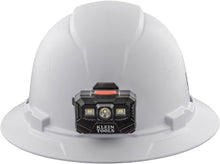 Load image into Gallery viewer, Klein Rechargeable Headlamp Hard Hat - Safety Meets Comfort, White, 20kV Tested