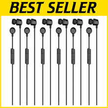 Load image into Gallery viewer, 6 Pack Jib Wired Earbuds with Noise Isolation and Built-In Microphone for Travel