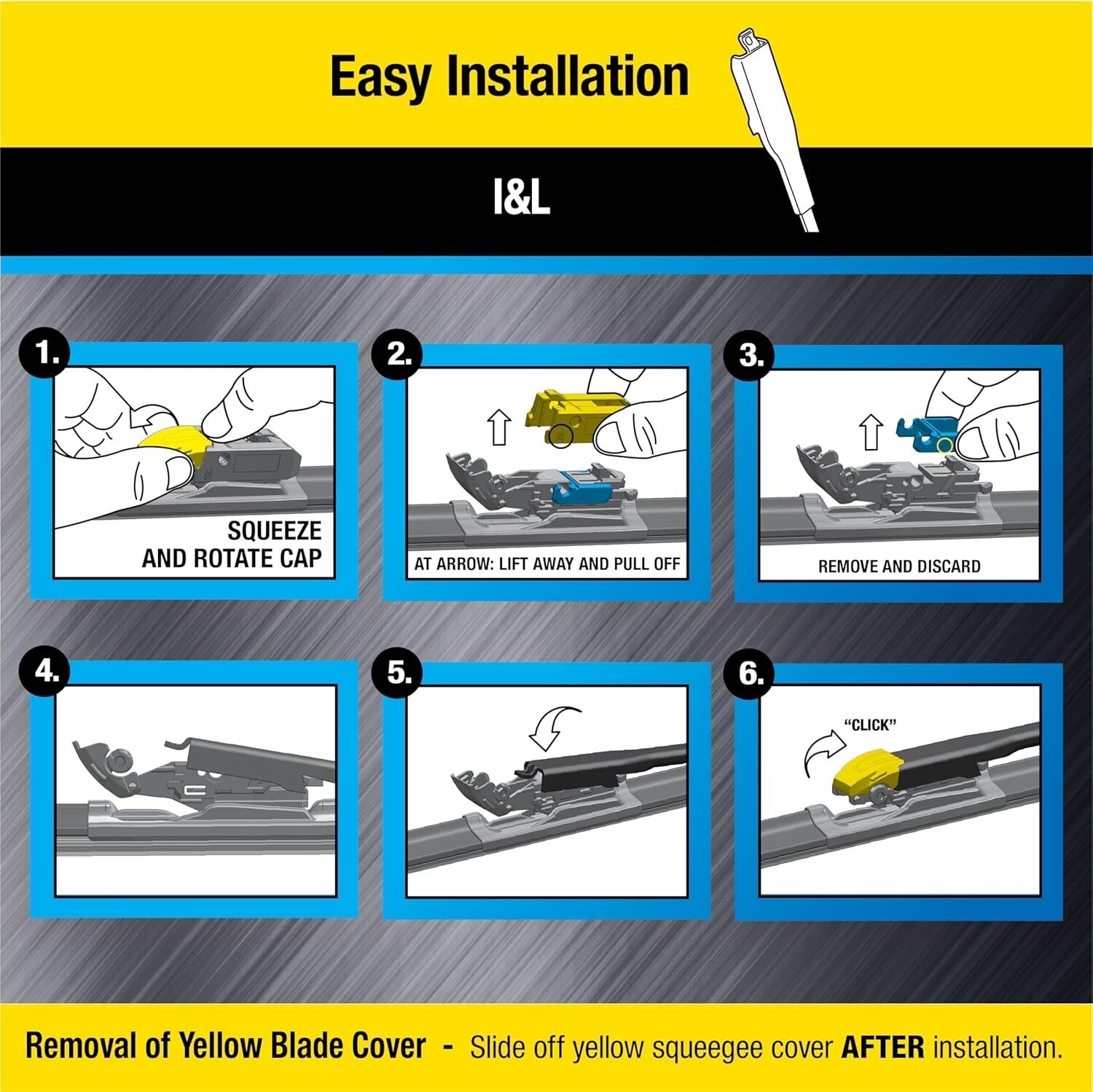 Rugged 22-Inch SUV & Truck Wiper Blades with UV Indicator - Safe Visibility