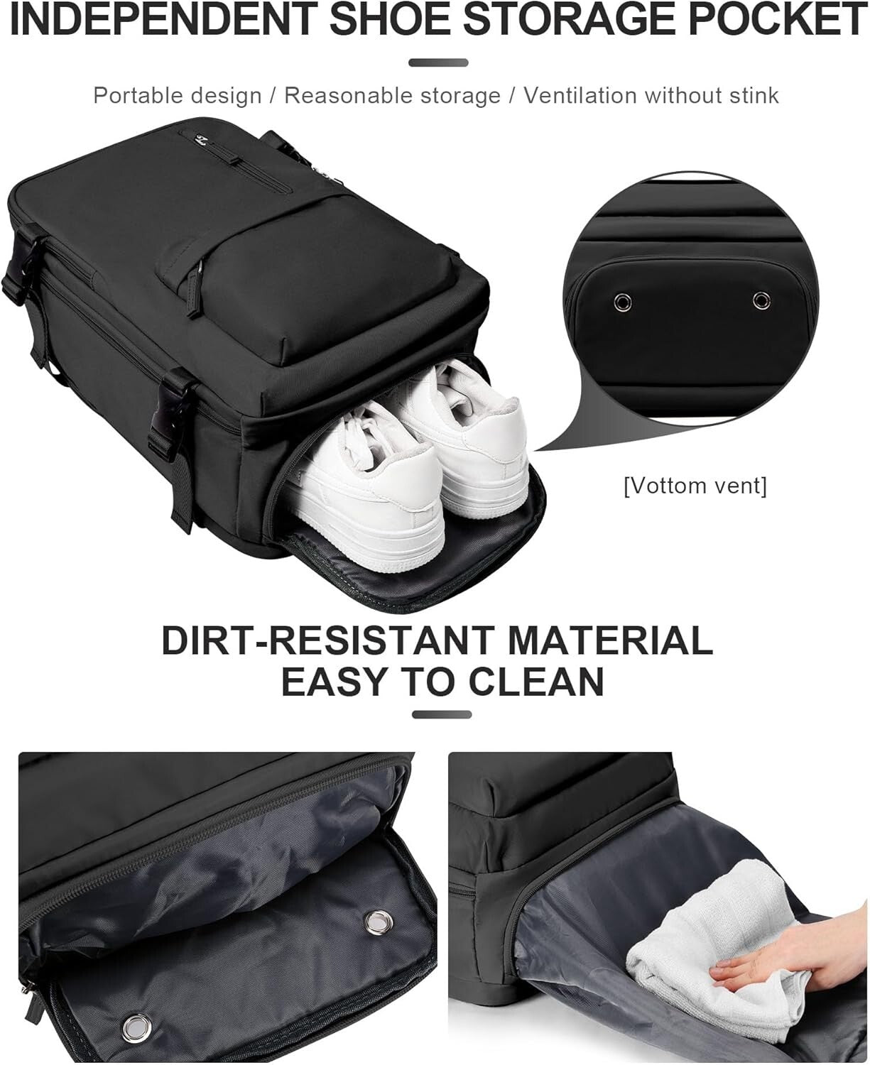 Stylish Carry-On Travel Backpack for Men and Women - Perfect for Professionals