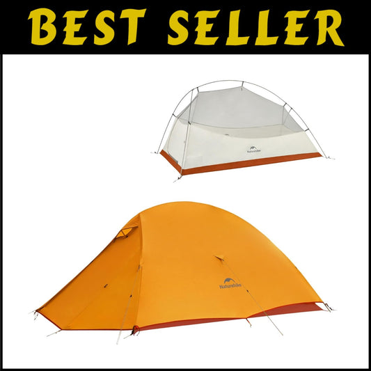 Lightweight 2 Person Tent with High Ventilation - Perfect for Hiking and Camping