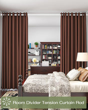 Load image into Gallery viewer, Universal Tension Curtain Rod with Adjustable Length - Renter Friendly Design