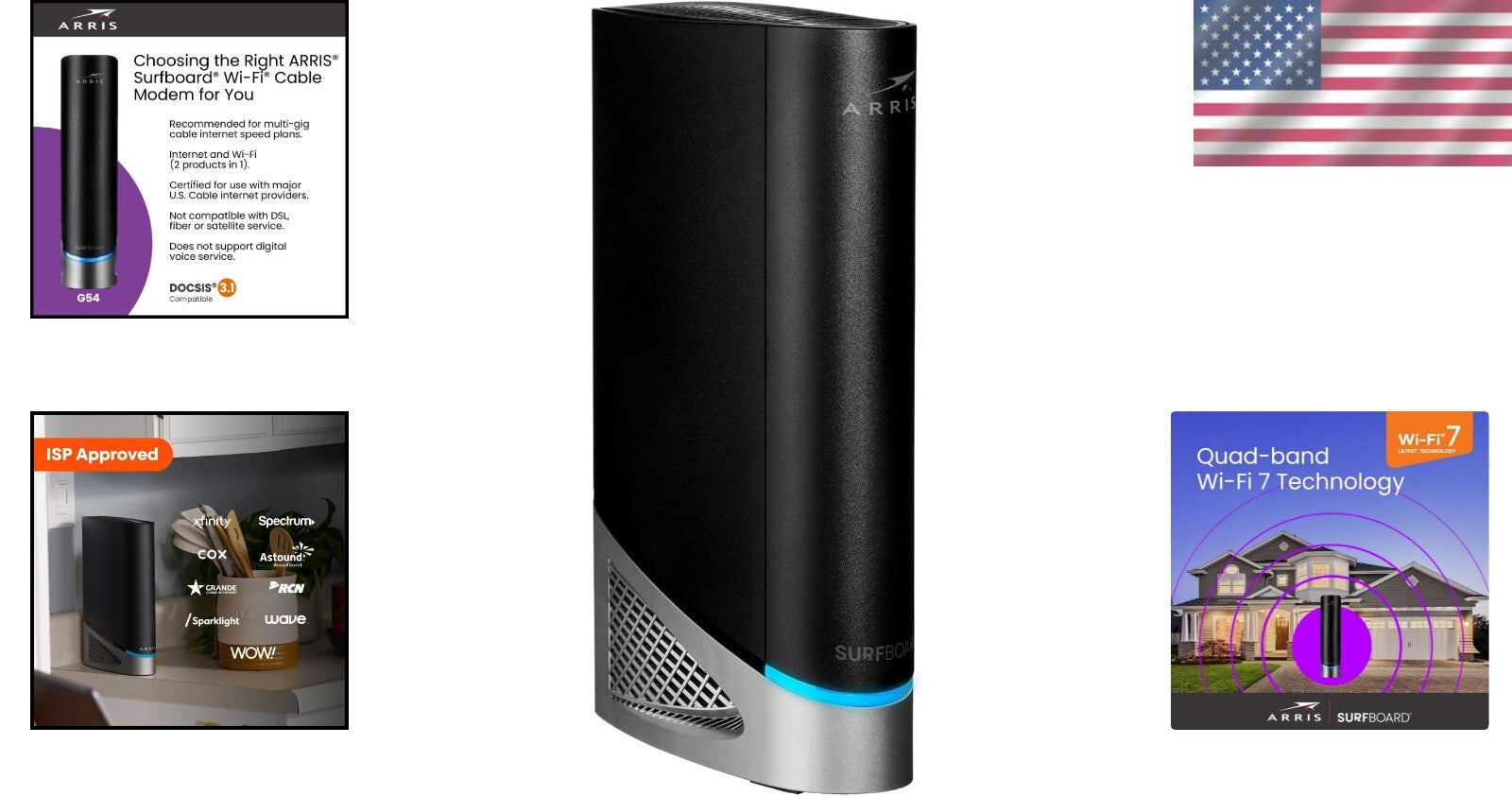 Cable Modem Router Combo with Live Support & Easy Setup - DOCSIS 3.1 Technology