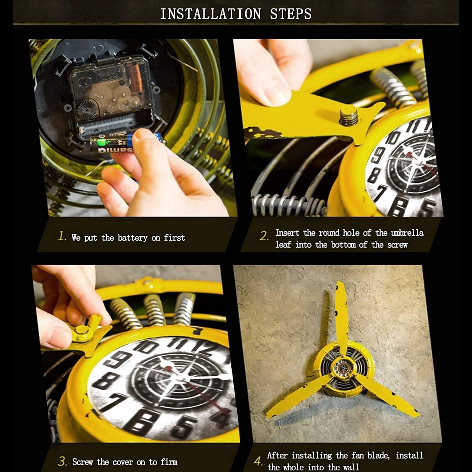 Aviation-Inspired Propeller Wall Sculpture - Perfect for Living Room & Kitchen