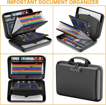Load image into Gallery viewer, Fireproof &amp; Water-Resistant File Organizer with Lock - 13 Pocket Accordion Style